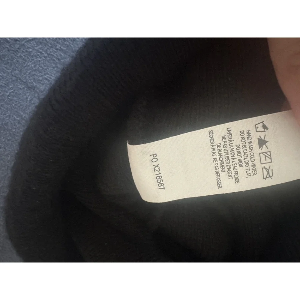 Champion Men's Winter Knitted Beanie Hat Black Embroidered‎ Logo Casual Acrylic